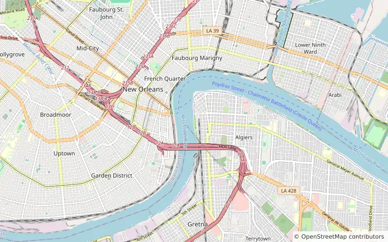 21 hotels within about a 10-minute drive of Port of New Orleans Cruise Terminal