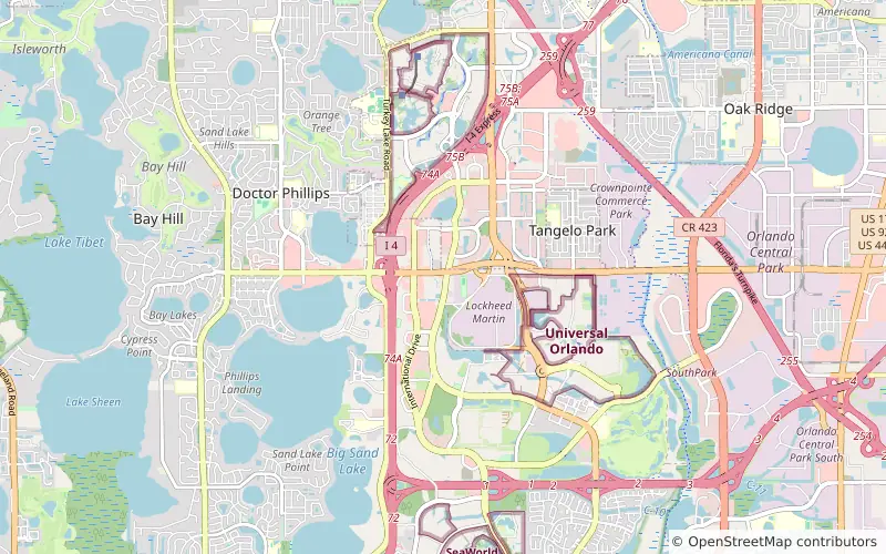 7 hotels near International Drive, 4 of them within about a 10-minute walk